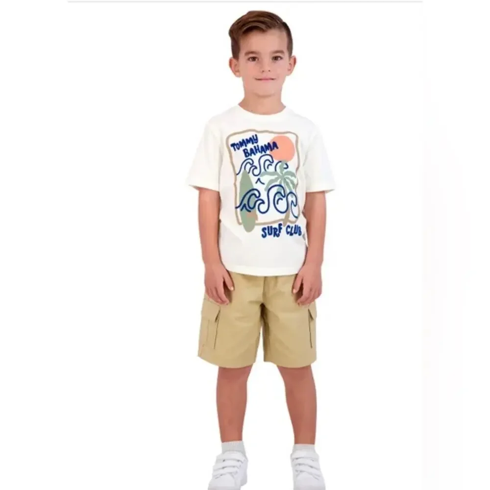 Tommy Bahama Boy’s Tropical Shirts Cargo Shorts Size 6 NWT